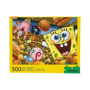 Aquarius Spongebob Squarepants Puzzle (500 Piece Jigsaw Puzzle) - Officially Licensed Spongebob Merchandise & Collectibles - Glare Free - Precision Fit - 14 X 19 Inches