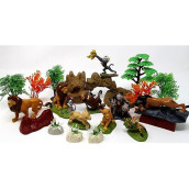 Lion King Play Set With Random Lion King Figures And Accessories - May Include Simba, Mufasa, Nala, Scar, Pumbaa And Rafiki Figures (Unique Design)