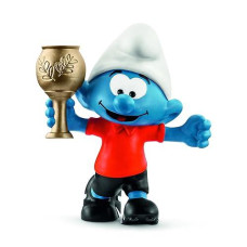 Soccer Smurf With Trophy