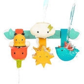 Battat - Baby Bath Toy Bar - 6 Removable Pieces & 2 Suction Cups - Stacking & Sorting Toys - Toddler Bath Toys - 12 Months + - Rain & Shine Bath Bar