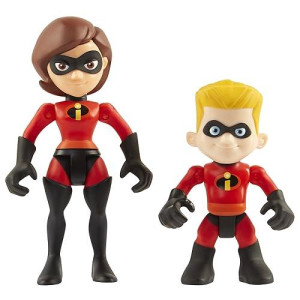 The Incredibles 2 Elastigirl & Dash Junior Supers Action Figure 2-Pack, Approximately 3" Tall