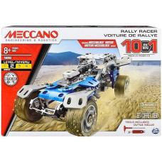 Erector By Meccano 10 In 1 Rally Racer Model Vehicle Building Kit, Stem Education Toy For Ages 8 & Up
