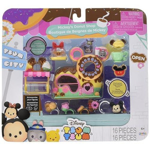 Tsum Tsum Disney Mickey'S Donuts Shop Set Miniature Toy Figures
