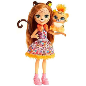 Enchantimals Cherish Cheetah Doll (6-In) With Quick-Quick Animal Figure