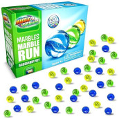 Marble Genius Marbles Accessory Add-On (60 Pieces), Compatible With All Marble Genius Marble Run Sets, Made With Durable Materials To Ensure Long-Lasting Fun For Kids And Adults Alike