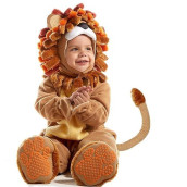 Spooktacular Creations Deluxe Baby Realistic Lion Costume Set With Toy Zebra For Infants,Kids, Toddler Halloween Dress Up, Animal Themed Party (18-24 Months)