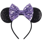 CL GIFT Purple Mickey Ears, Sparkly Mickey Ears, Daisy Mickey Ears, Tangled Mickey Ears, Minnie Ears, Lilac Mickey Ears