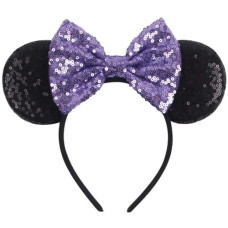 Clgift Purple Mickey Ears, Sparkly Mickey Ears, Daisy Mickey Ears, Tangled Mickey Ears, Minnie Ears, Lilac Mickey Ears