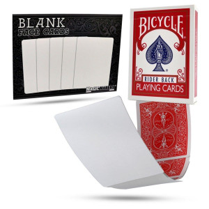 Blank Playing Cards Bicycle Deck - Red Backs