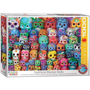 Eurographics Traditional Mexican Skulls 1000Piece Puzzle, 6000-5316