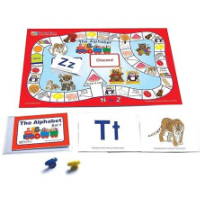 Alphabet Learning Center (Grades K - 1) - Gameboard, Illustrated Game Cards, Flash Cards And Activity Guide For 4 Students In Durable Pouch