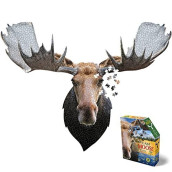 Madd Capp Puzzles - I AM Moose - 700 Pieces - Animal Shaped Jigsaw Puzzle