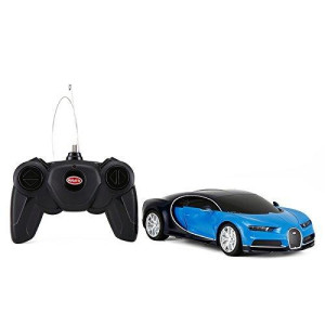 Fmt 1/24 Scale Bugatti Chiron Radio Remote Control Model Car R/C Licensed Product Toy Car Rc (Blue/Black)
