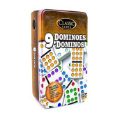 Tcg Toys Classic Games - Double 9 Dominoes Tin - Be The First To Win! Great For Boys And Girls Over Age 7