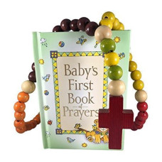 Baby Catholic Baptism Gift Set, Includes Baby'S First Rosary And Baby'S First Book Of Prayers, Perfect Baptism, Christening, Shower Gifts