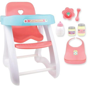 Jc Toys - For Keeps Playtime! | Baby Doll High Chair | Fits Dolls Up To 17" | Sturdy High Chair And Play Accessories | Ages 2+, Pink