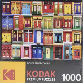 Roseart Kodak Premium Puzzles Colorful Montreal Doors Jigsaw Puzzle, Multicolor