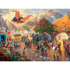 Ceaco Thomas Kinkade The Disney Collection Dumbo Jigsaw Puzzle, 750 Pieces Multi-colored ,5"