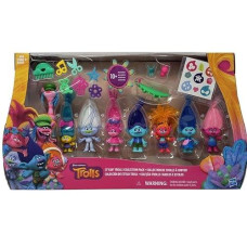 D W The Dreamworks Trolls Stylin' Troll Collection Pack, Multicolor