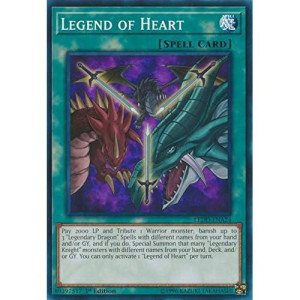Yugioh 1st Ed Legend of Heart LEDD-ENA24 common 1st Edition Legendary Dragon Decks