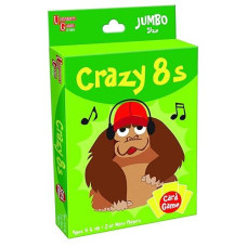 University Games 1407 Crazy 8S Card Game, Jumbo Size