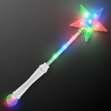 Flashingblinkylights Light Up White Super Star Princess Led Wand