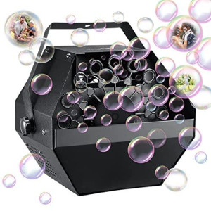 Theefun Plug-In Bubble Blower Machine For Wedding Party Holiday (Bubble Machine Without Remote Control)