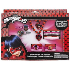 Joytoy 65979 Miraculous: Tales Of Ladybug & Cat Noir Figures & Characters Accessory Set, 18 Pieces. In Gift Box 28 X 3 X 22 Cm