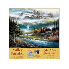 Sunsout Inc - Valley Paradise - 500 Pc Jigsaw Puzzle By Artist: Chuck Black - Finished Size 18" X 24" - Mpn# 55125