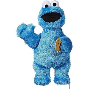 Sesame Street Feed Me Cookie Monster Plush: Interactive 13 Inch Cookie Monster, Says Silly Phrases, Belly Laughs, Sesame Street Toy for Kids 18 Months Old and Up