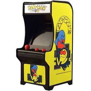 Super Impulse Pac-Man Classic Tiny Arcade Game - Palm Size W/Authentic Sounds & Joystick, Yellow