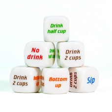 Stuwce Wellin Drinking Dice Game 2 Pcs , Bar Turnt Drunk Frenzy Party