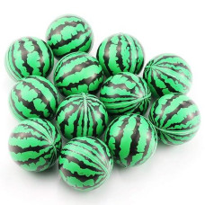 Etmact Soft Foam Watermelon Stress Balls For Kids 2.5" Perfect For Small Hands, 12-Pack Kids Toys Stress Ball Foam Toys Hand Toys Soft Toys Kids Foam Stress Toys Stress Ball Bulk Foam Balls Soft Foam
