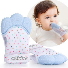 Teething Mitten Multiple Breathable Chew Mitt Baby Teething Toy Baby Self Soothing Teether, Teething Pain Relief Toy, Prevent Scratches Glove Stay On Babys Hand, For 0-6 Months Baby