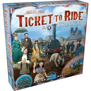 Ticket To Ride France + Old West Board Game Expansion Train Route Strategy Game Fun Family Game For Kids And Adults Ages 8+ 2-6 Players Average Playtime 30-60 Minutes Made By Days Of Wonder