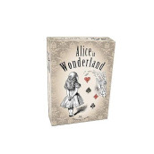 Rodaruus Alice In Wonderland Playing Cards, Full 54 Poker-Size Card Deck (Light Beige)