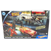 Hot Wheels Dc Justice League Batman And The Flash Hero Race Playset Rare!