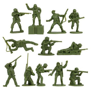 BMC WW2 Iwo Jima US Marines Plastic Army Men - 36 American Soldier Figures