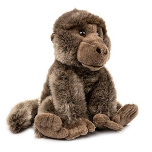 Wildlife Tree 12 Inch Stuffed Chimpanzee Plush - Soft And Floppy Animal Kingdom Collection Toy For Nature-Inspired Play And Learning