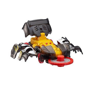 Screechers Wild - Level 1 Nightweaver Flipping Morphing Toy Vehicle, 3" x 1", Black