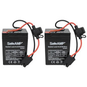 Safeamp Battery For Fisher-Price Power Wheels Toddler 6-Volt Blue, Pack Of 2, Black