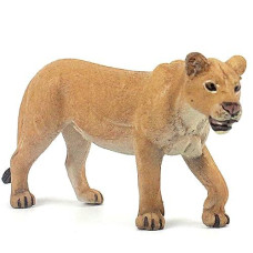 Funshowcase African Jungle Animals Lioness Toy Figure Realistic Plastic Figurine Height 2.4-Inch