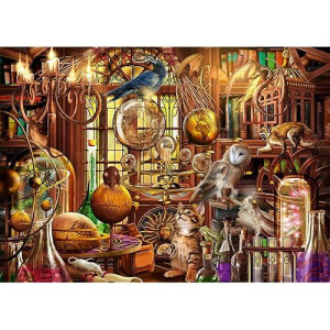 Ravensburger Merlin'S Laboratory - 1000 Piece Jigsaw Puzzle With Anti-Glare Surface | Unique Puzzle Pieces | Ideal For Kids And Adults | Fsc Certified | Climate Pledge Friendly