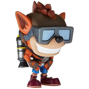 Funko Pop Games: Crash Bandicoot With Jetpack Collectible Figure, Multicolor