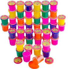 Kicko Slime Bulk Set Of 48 Multicolored - Mini Noise Putty Toys Collection - Fun Kids Tactile Sensory Play, Stimulation Toy - Slime Set Gifts For Students - For Boys And Girls Ages 3+