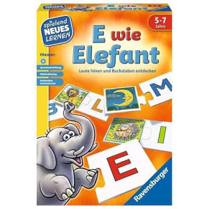 Ravensburger 24951 "E Wie Elefant - Educational Game.