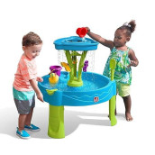 Step2 Summer Showers Splash Tower Water Table | Kids Water Play Table with 8-Pc Water Toy Accessory Set