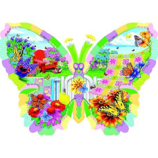 Butterfly Summer 1000 Piece Shaped Jigsaw Puzzle By Sunsout