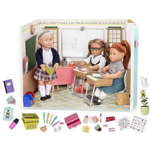 Our Generation- Awesome Academy School Set- Playset, Dolls And School House For 18 Inch Dolls- For Ages 3+