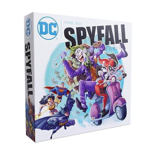Dc Spyfall - The Perfect Party Game - Find The Joker Before Time Runs Out - For 3 To 8 Players - Board Games For Teens And Adults - Featuring Batman, Superman, Wonder Woman, And More - Ages 13+